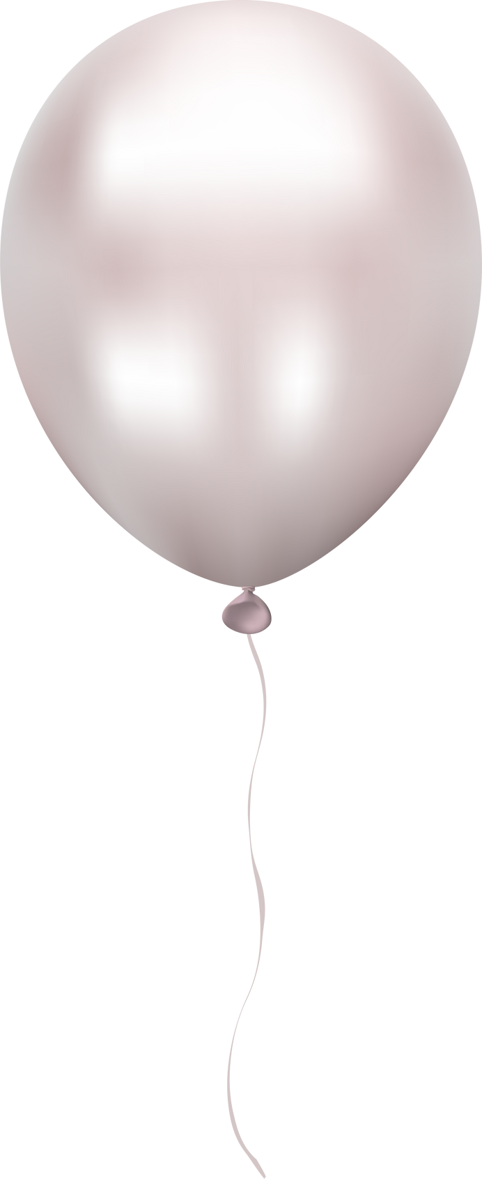 Metallic Celebratory Silver Round Balloon